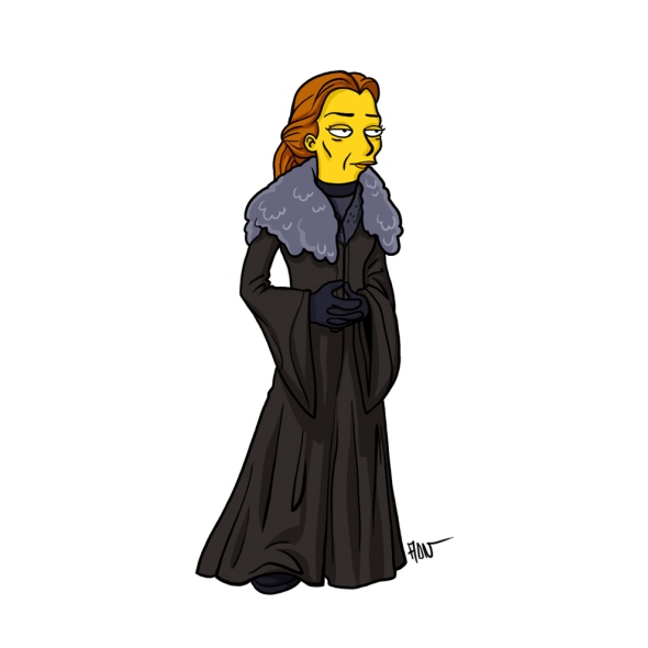 Catelyn Stark simpson character cartoon